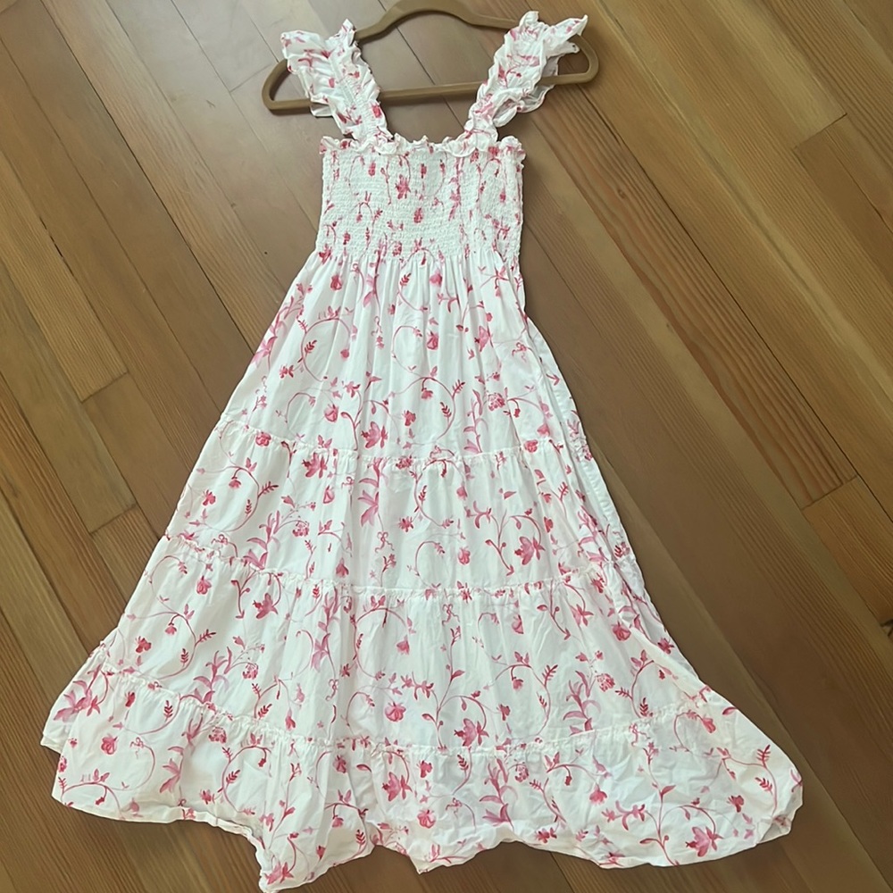 Hill house pink floral nap dress